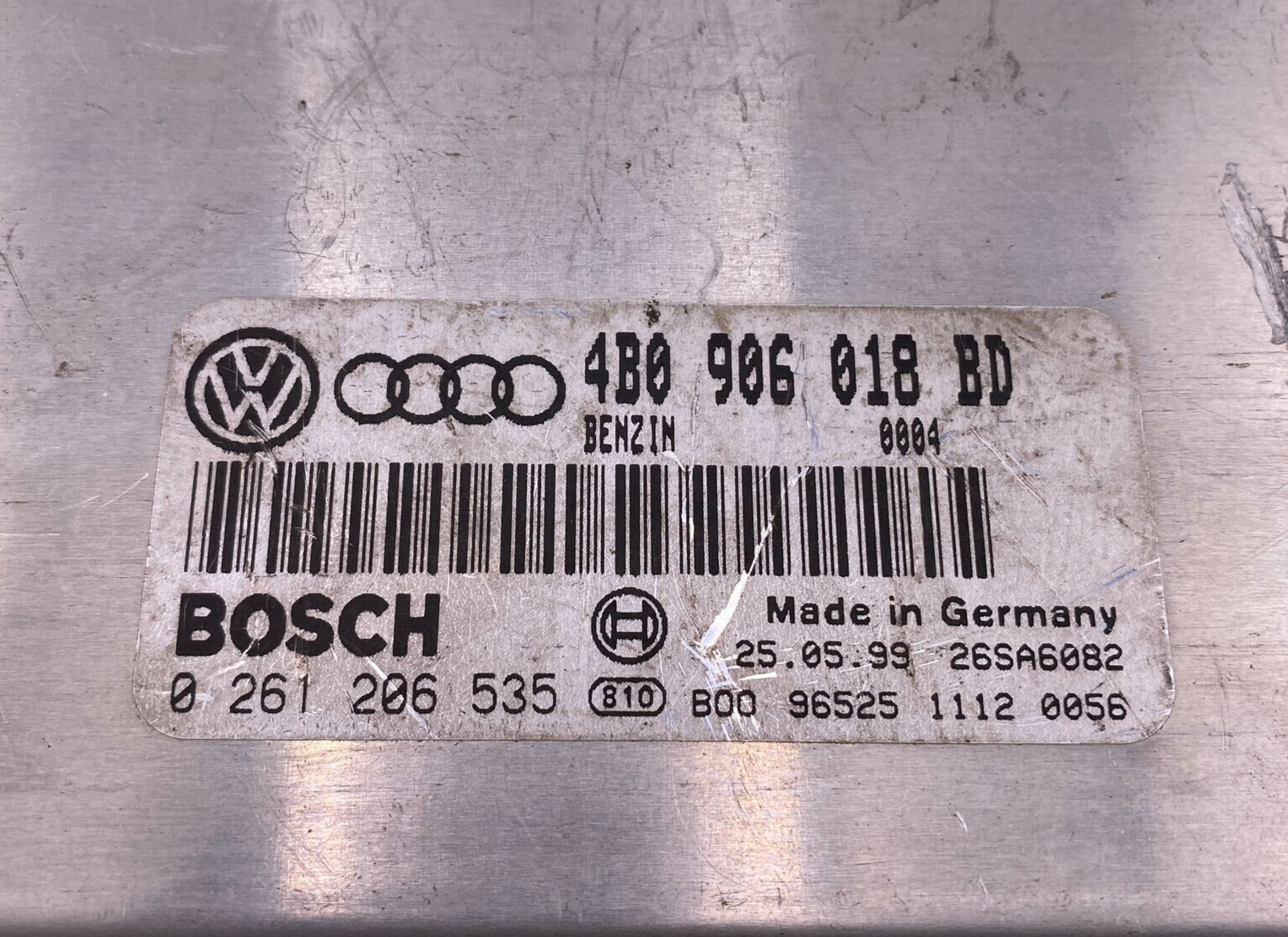 AUDI A4 A6 VW VOLKSWAGEN PASSAT 1.8T MOTOR APU ECU COMPUTER 4B0906018BD