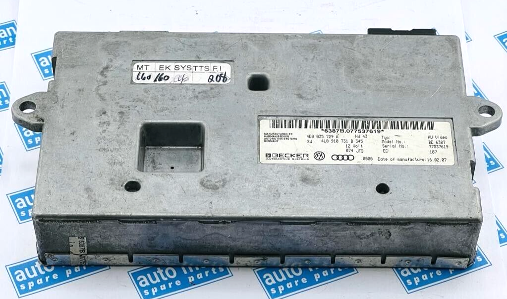 2007-2015 AUDI Q7 MMI MULTI MEDIA INTERFACE CONTROL MODULE UNIT OEM