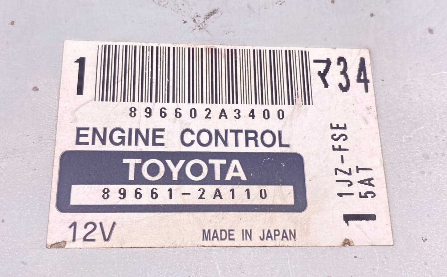 Unité de commande moteur TOYOTA Mark II TA-JZX110 896612A110 ECU 89661-2A110