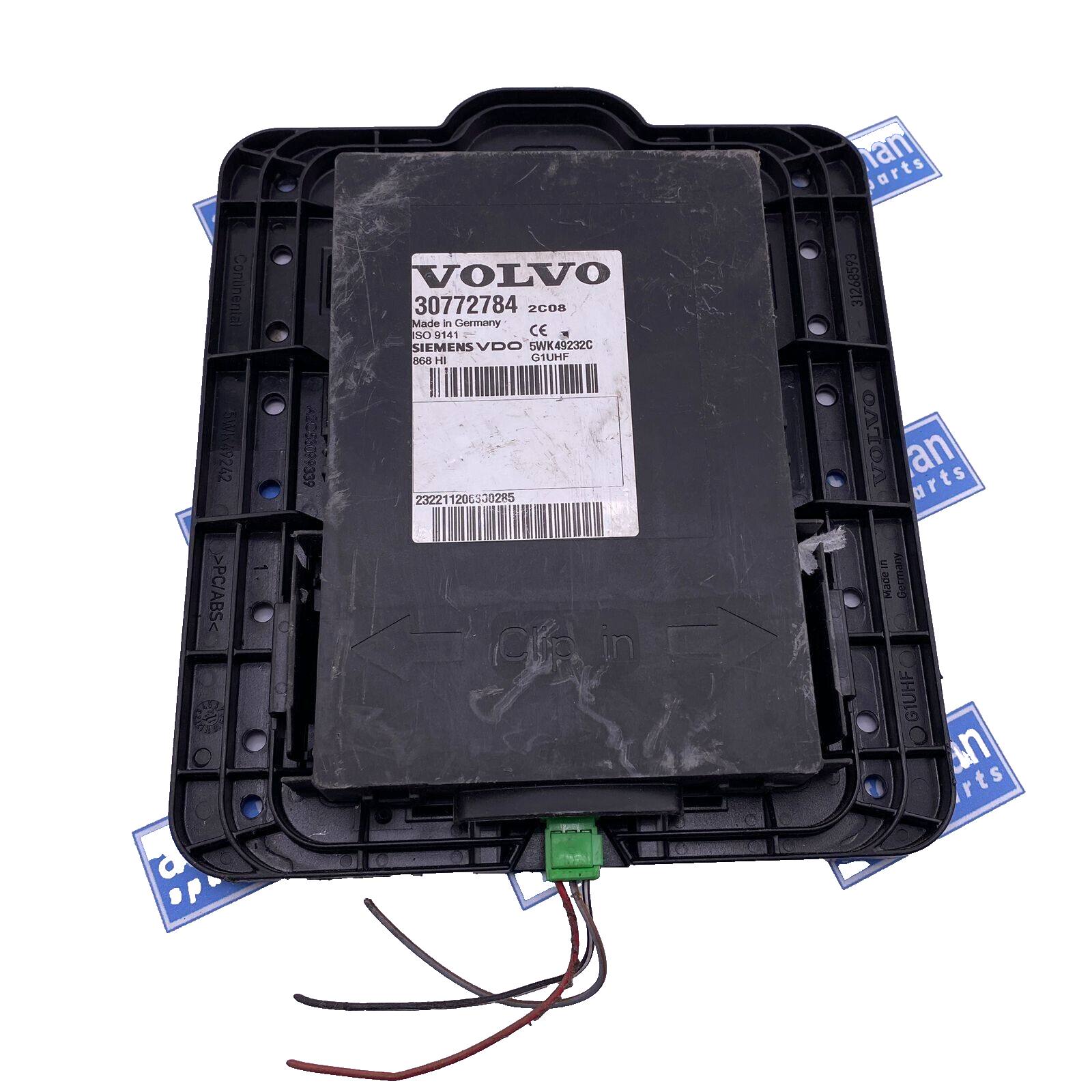 Volvo S80 keyless entry receiver control module ECU unit 30772784