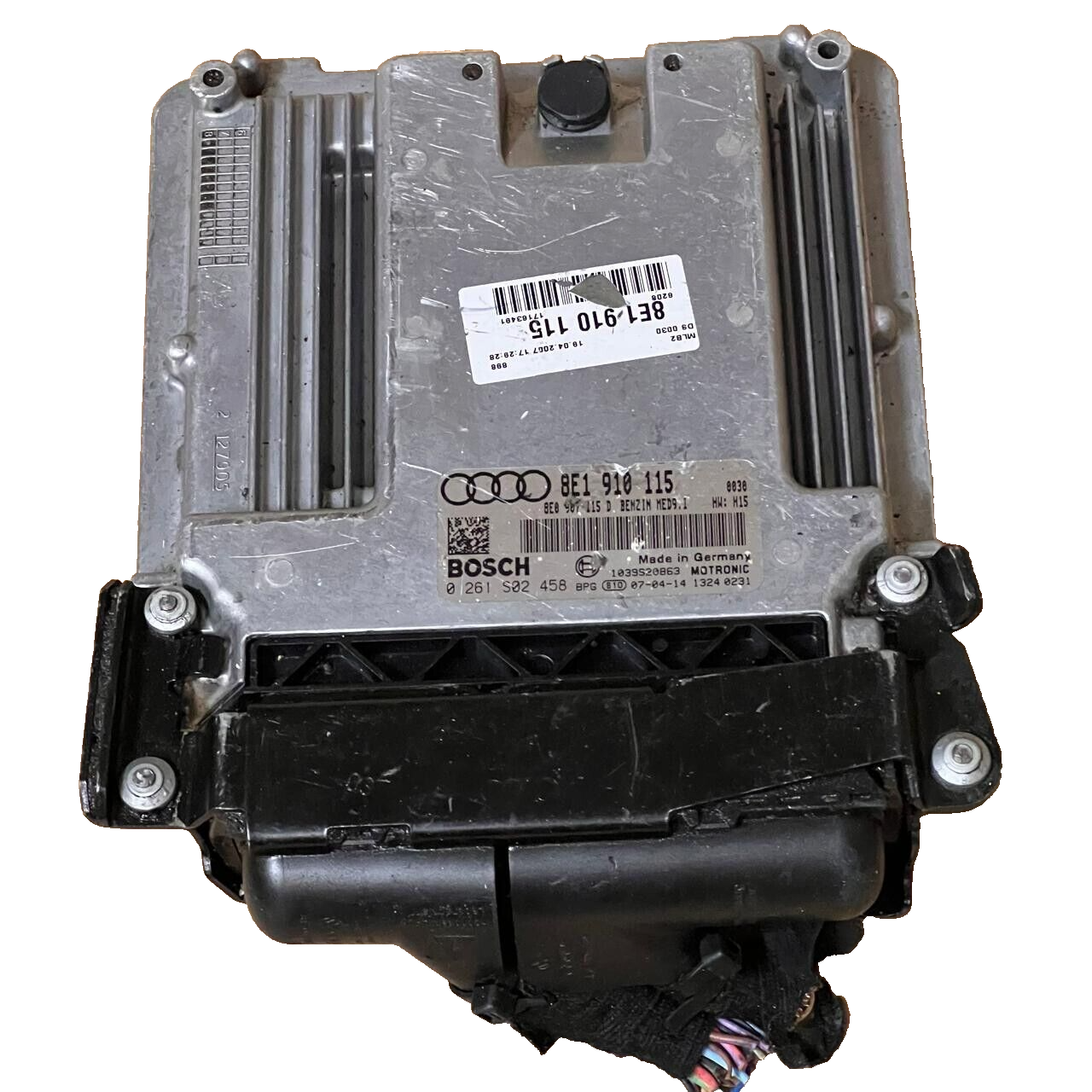 2007-2009 AUDI A4 Engine Control Unit ECU - 8E1910115 / 0261S02458 / 8E0907115D