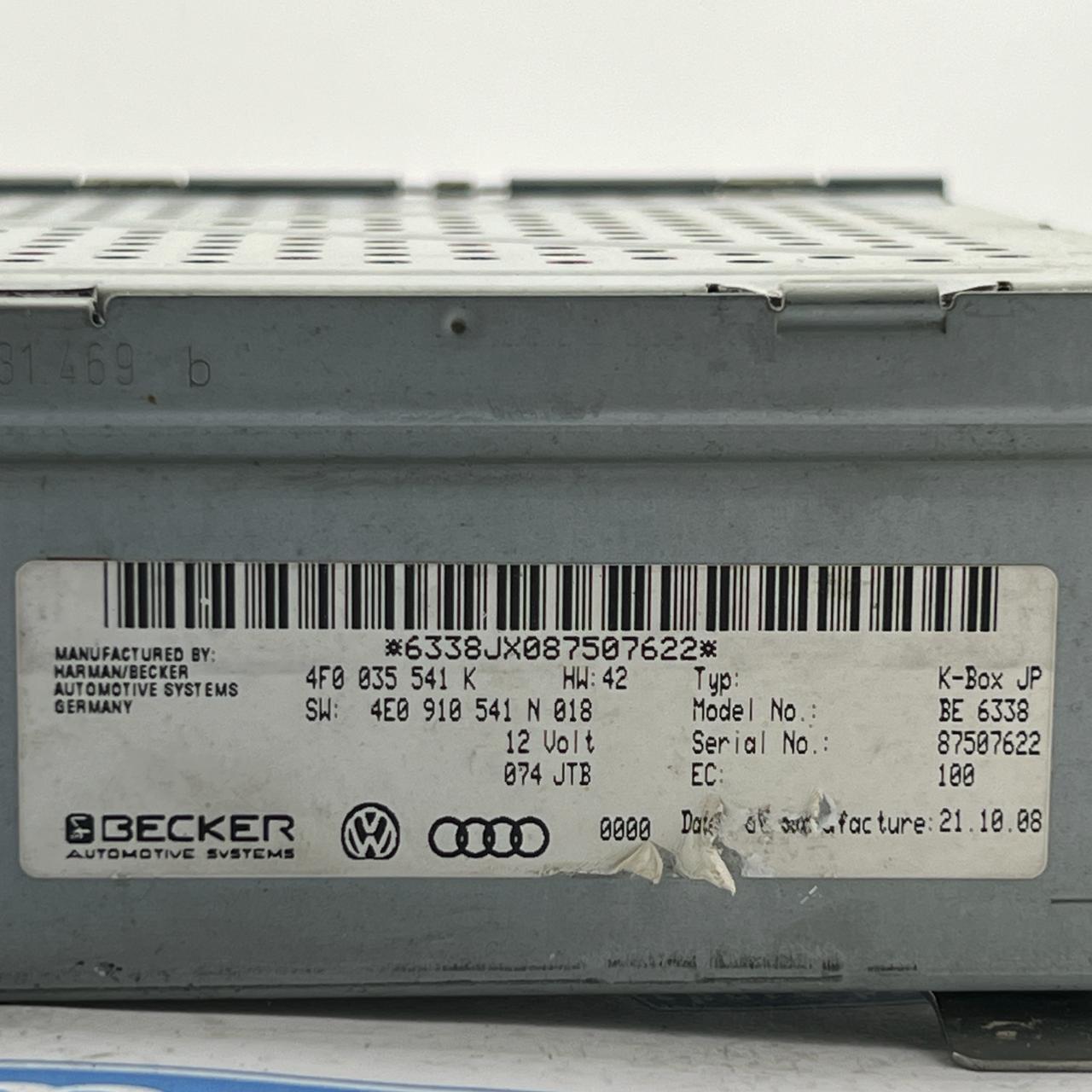 Audi A4 8KCDH Electrical Equipment 4F0 035 541 K       4F0035541K