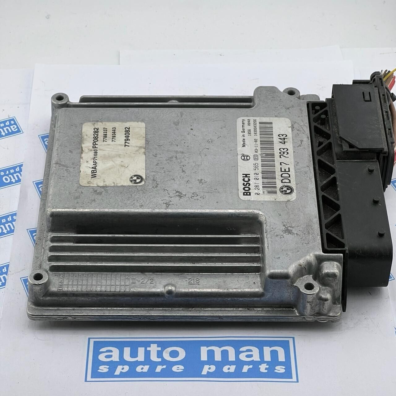 Unidad de control del motor BMW 3 E46 2003 / módulo DDE7793443 0281010565