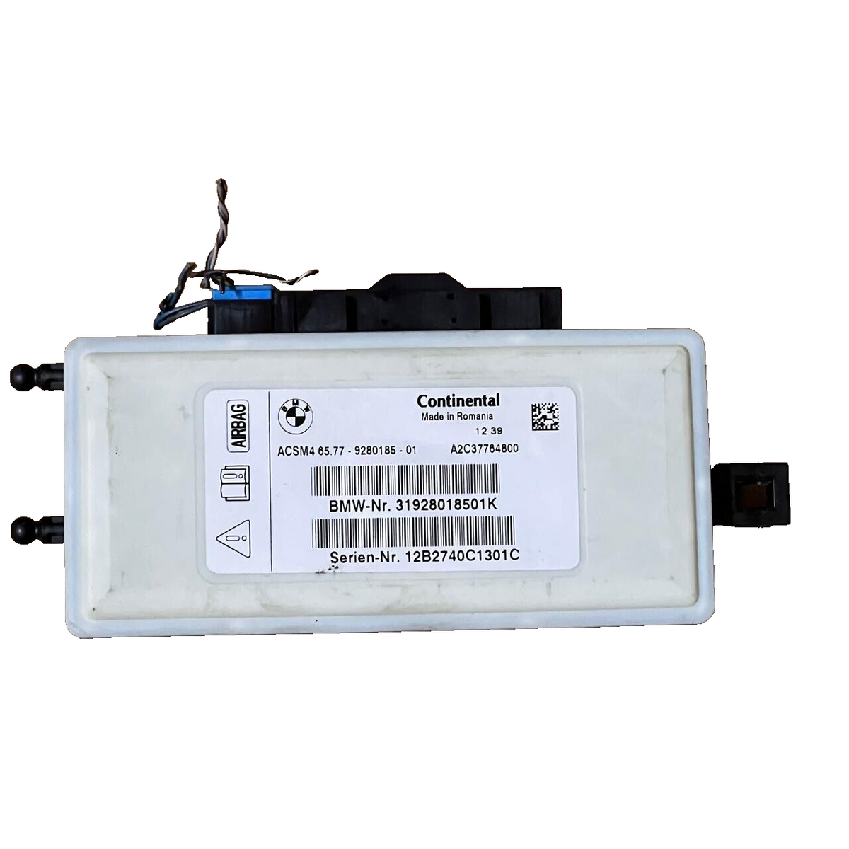 BMW X3 F25 2013 Collision Impact Control Module - 9280185-01 / A2C37764800