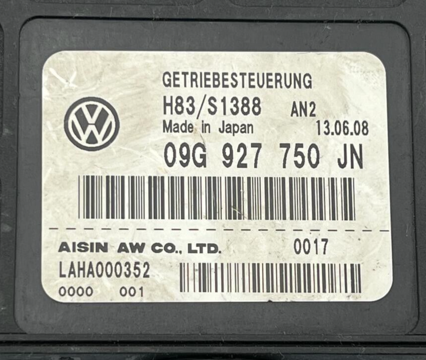 ECU AUTOMATIC GEARBOX VOLKSWAGEN POLO AISIN 09G 927 750 JN, 09G927750JN