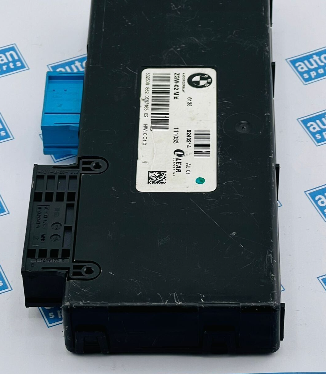 2011 BMW X3 CENTRAL THEFT LOCKING GATEWAY CONTROL MODULE COMPUTER OEM 9243214