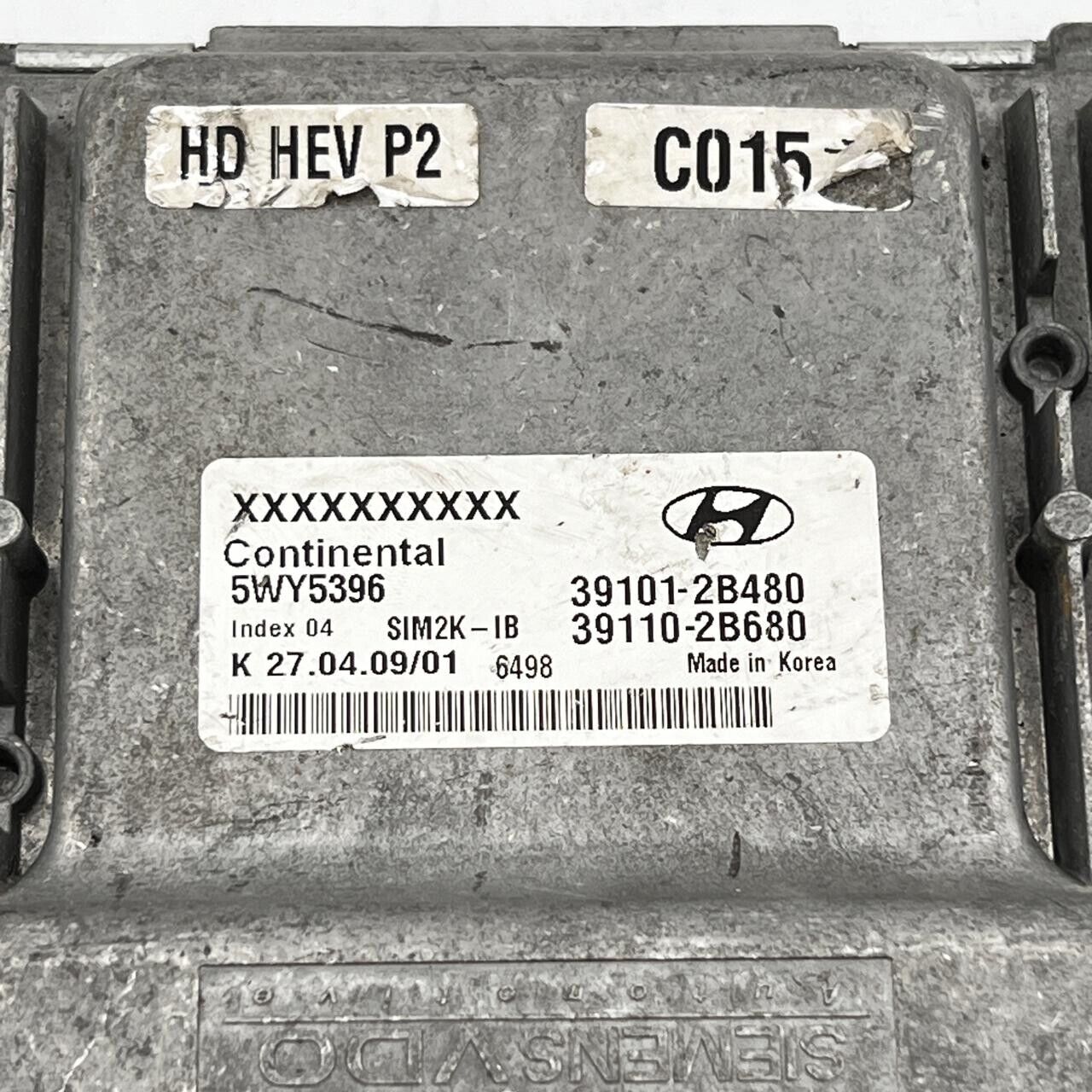 Hyundai 5WY5396 / 39101-2B480 / 391012B480 / 39110-2B680 /391102B680 CONTINENTAL