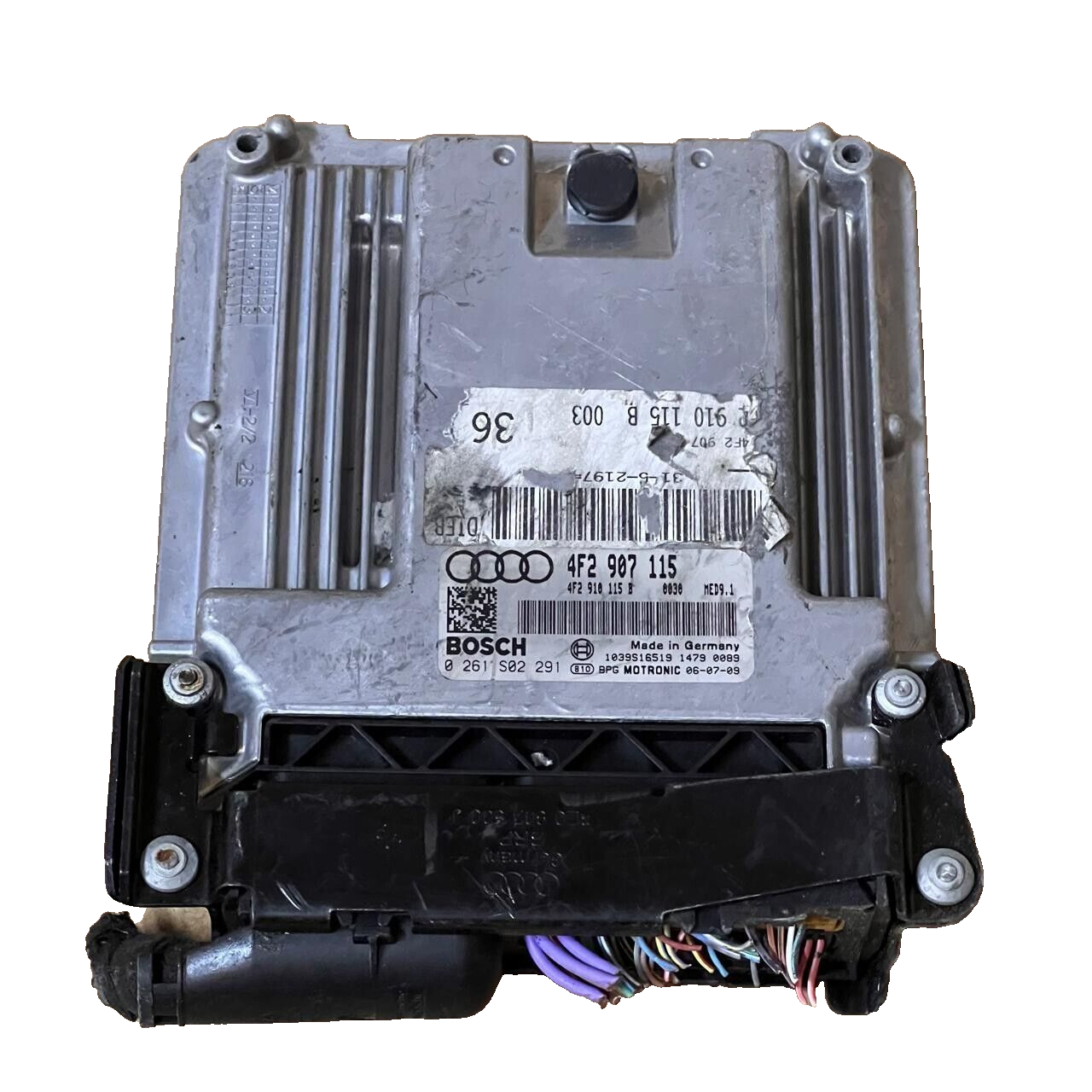 audi BOSCH ENGINE CONTROL UNIT 0261S02291/4F2907115