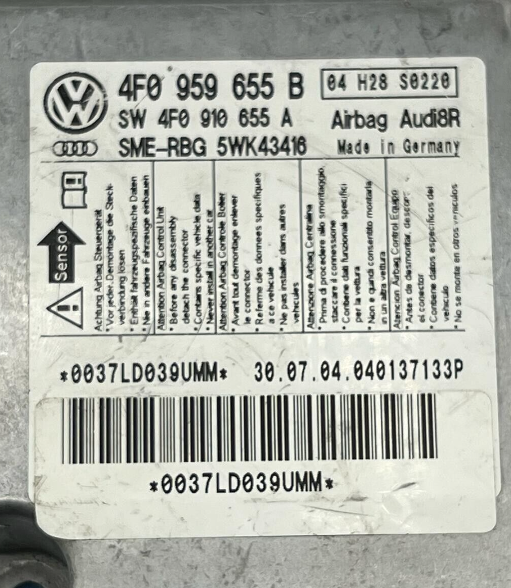 P4 Audi A6 C6 Módulo de Control ECU Sensor 4F0959655B/4F0910655A