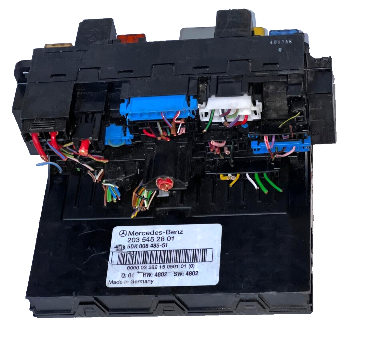 01-09Mercedes W203 C230 CLK500 Front SAM Fuse Box Relay Contrl Module 2035452801