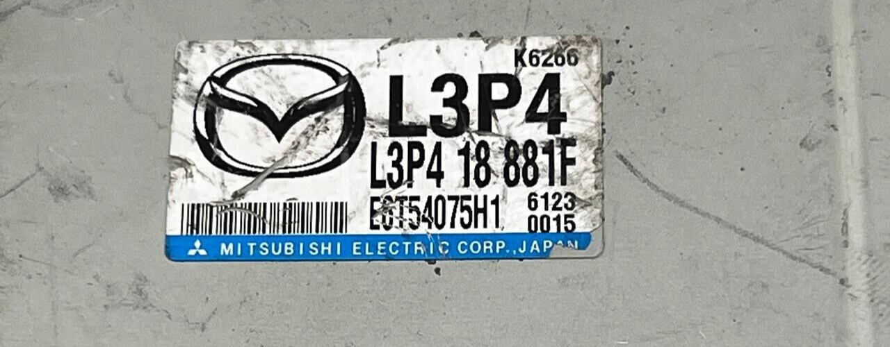 MAZDA 6 2006 ECU L3P4 18 881F E6T54075H1 L3P418881F