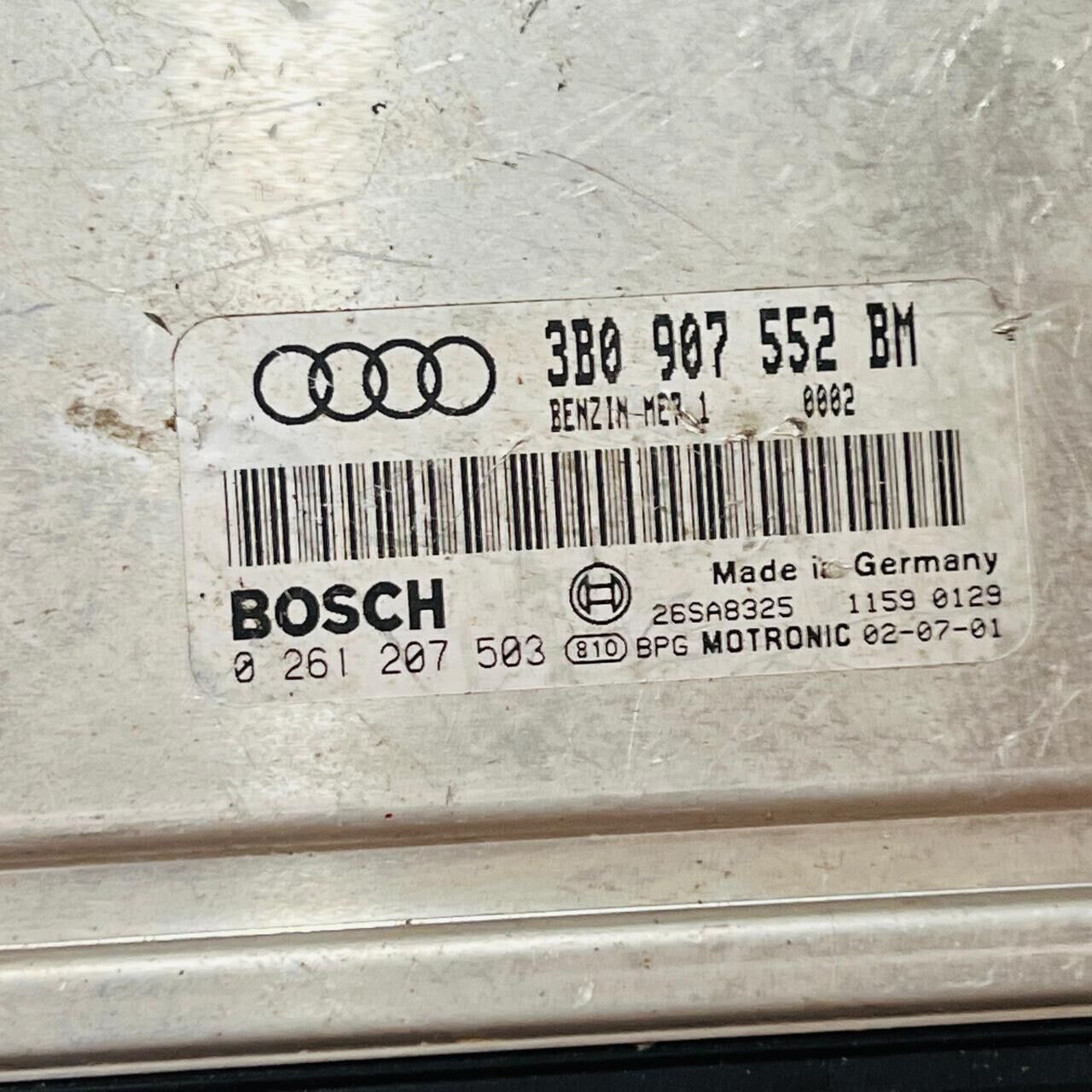 ECU Engine Control Unit Audi A6 2.4 3B0907552BM 0261207503 ME7.1