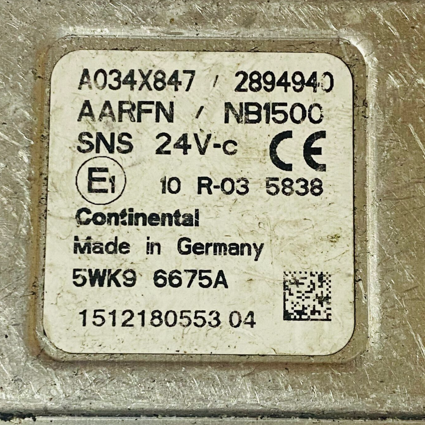 Cummins NOx Sensor Control Module - A034X847 / 2894940 / 5WK96675A