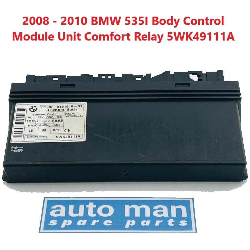 2002-2011 BMW Série 5/6 OEM Body Control Module E6xKBM Base BCM 61359151516