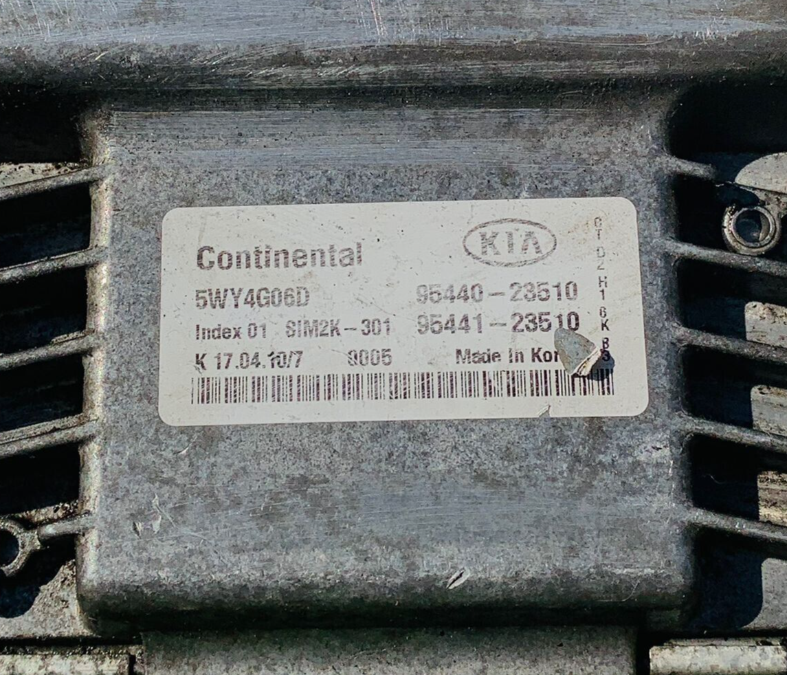 KIA continental 5WY4G06D  95440-23510 kia forte gearbox control unit 95440-23510