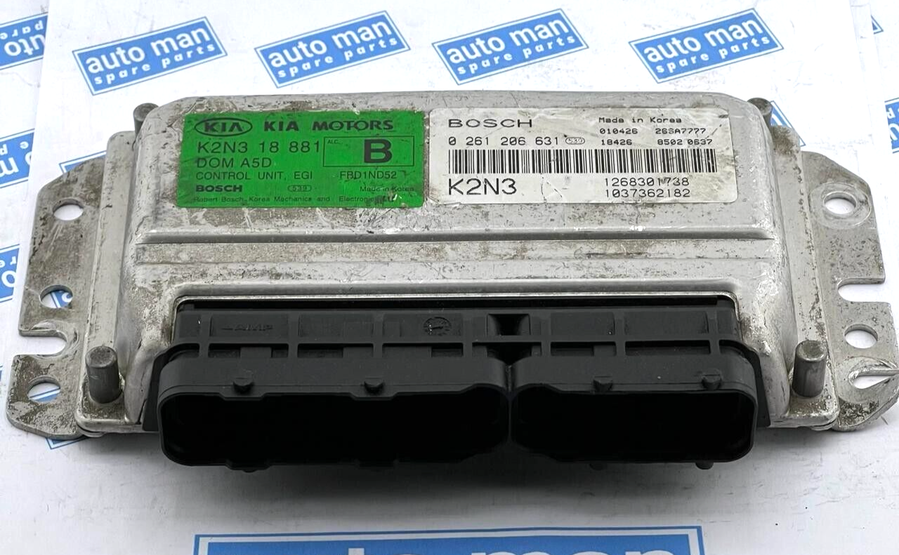 Unidad de control del motor KIA 0K2N318881 KIA Spectra 2001 0261206631 0 261 ...