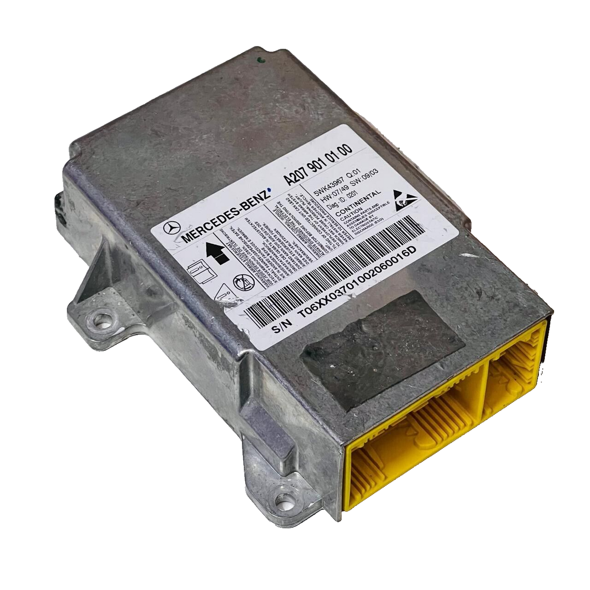 2010-2013 Mercedes-Benz E-CLASS Airbug Control Module - A2079010100 / 5WK43967