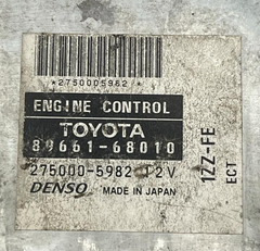 Toyota Wish 89661-68010 1ZZ-FE Ecu Ecm Oem Jdm usado 275000-5982