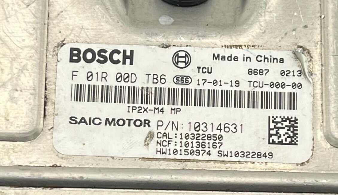 saic motor F01R00DTB6 BOSCH ECU F 01R 00D TB6