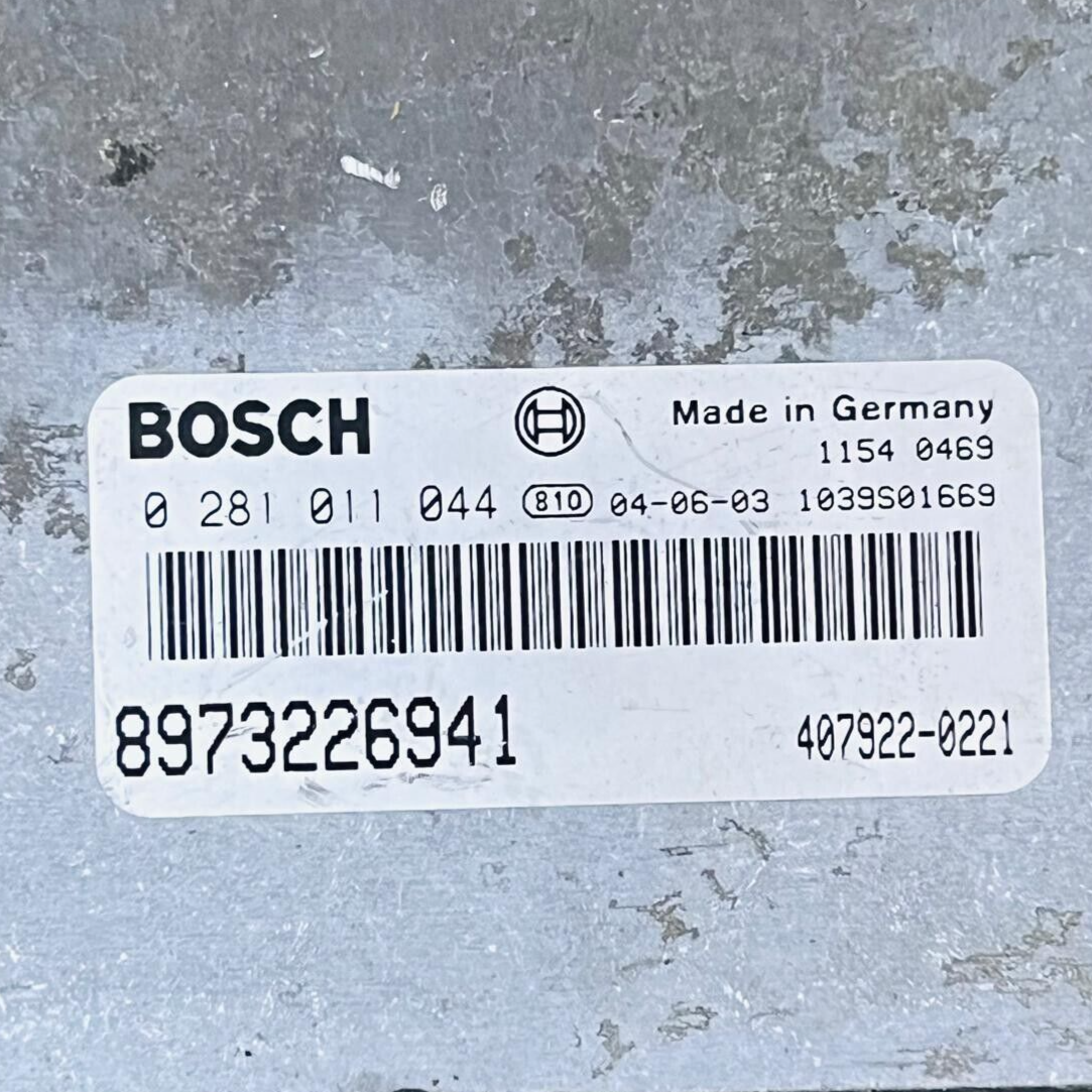 Holden Bosch Engine Control Unit ECU - 0281011044 / 8973226941