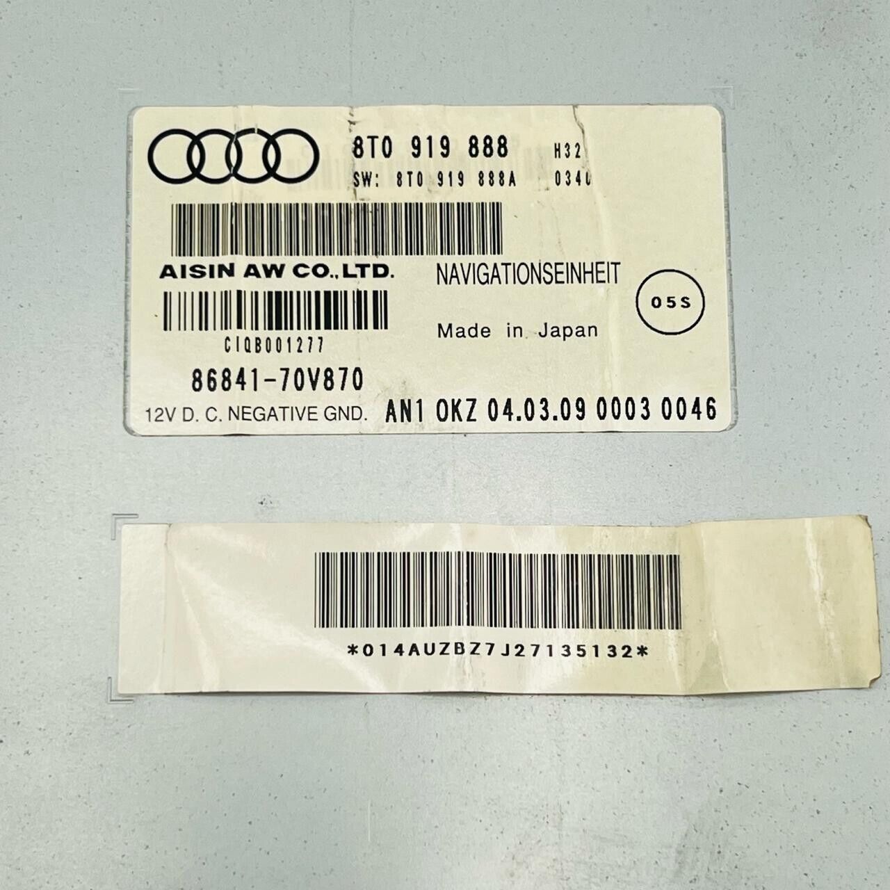 AUDI Audi a4 2010 ABA-8KCDH Navegación del coche 8T0919888A