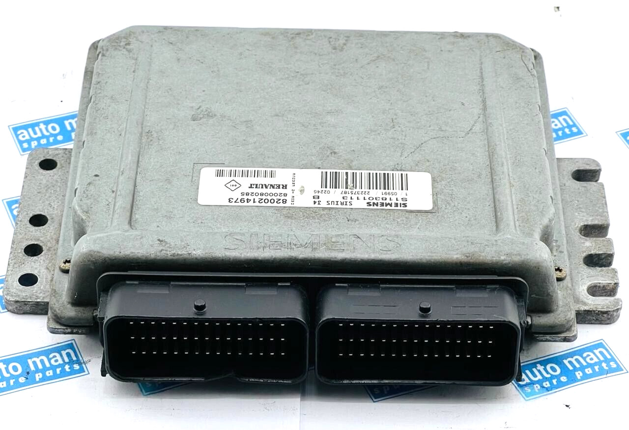 RENAULT ECU 8200214973 S118301113 B 8200080285 Sirius 34