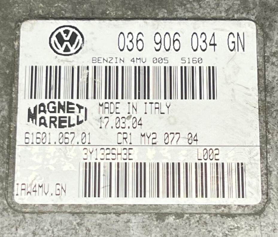 ECU / CONTROL UNIT Engine 036906034gn Iaw4mv.gn 61601.067.01 - VW