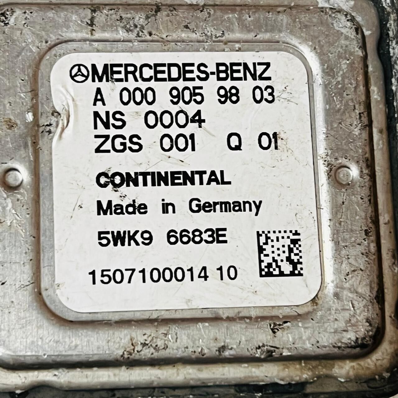 Mercedes-Benz NOx Sensor Control Module - A0009059803 / ZGS001Q01 / 5WK96683E