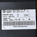 Audi A8 S8 D3 4E 2006 Keyless Go Control Unit / Module 4E0909131K