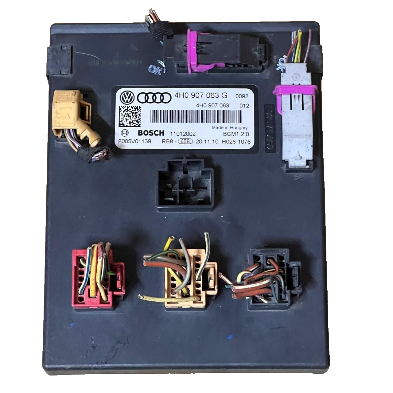 Body Computer Control Module Fits 2012 Audi A6 4H0907063G