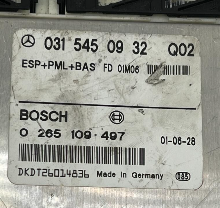 031 545 09 32 Q02 Mercedes W220 S-Class 2000-2006 ABS Control Module Computer