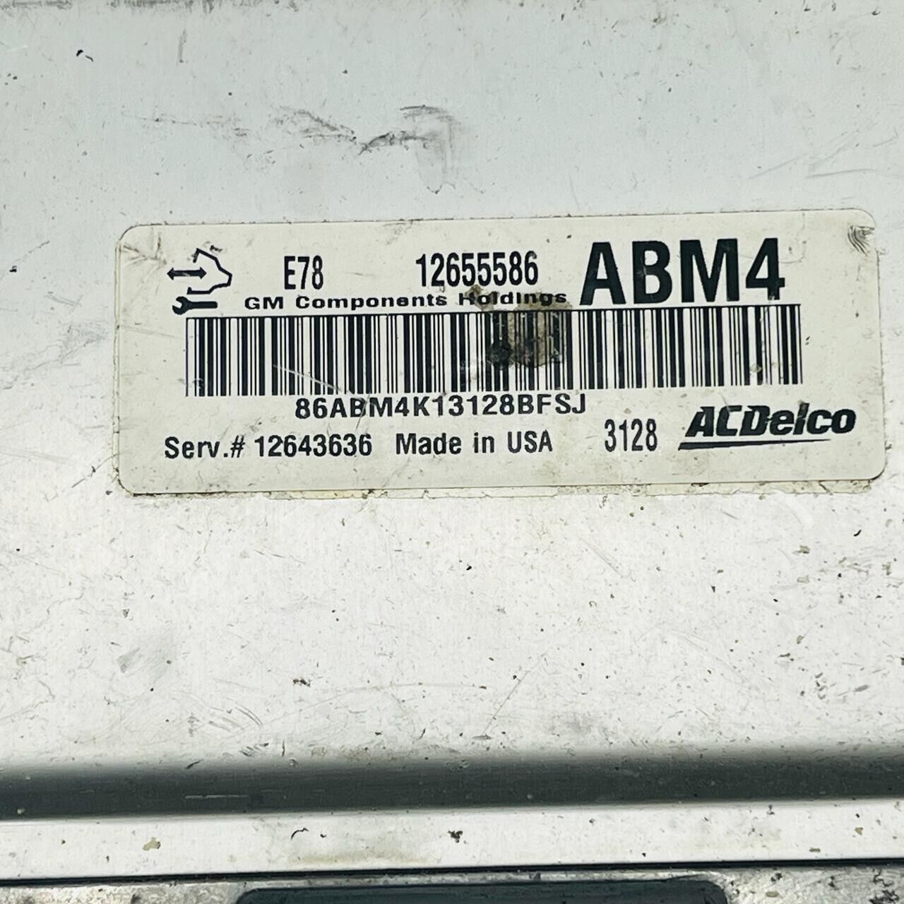 2013-2016 Chevy Cruze ECM ECU Control Module Computer 12655586 ABM4 12643636