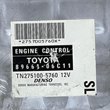 2005-2006 Toyota Solara Engine Control Unit ECU - 89661-06C11 / TN275100-5760