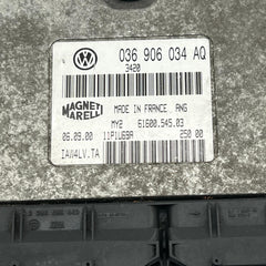 VOLKSWAGEN LUPO 2002 1.4 UNIDAD DE CONTROL DEL MOTOR DE GASOLINA ECU 036906034AQ