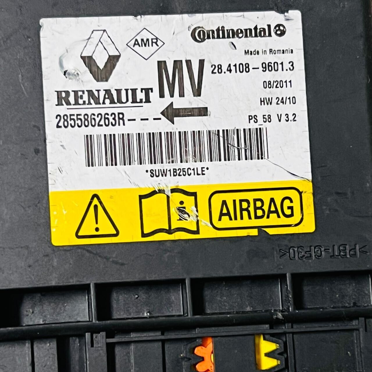 "Renault Airbaug Control Unit 28556263R - Continental AMR