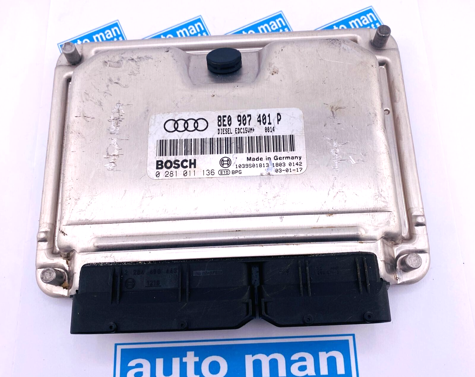 Audi A6 S6 C5 4B 2003 Unidad de control del motor / 0281011136 Módulo...