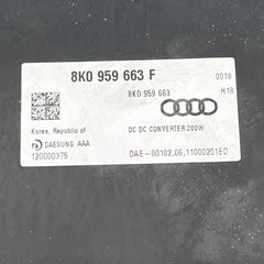 AUDI VOLTAGE STABILIZER CONTROL MODULE 8K0959663F SE0411