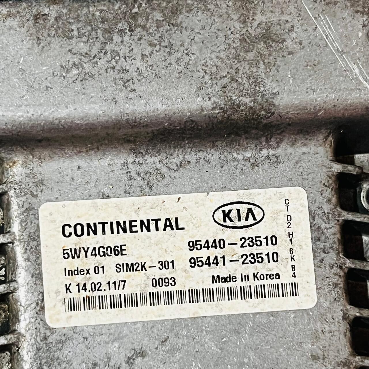 KIA Forte Transmission Control Module TCM - 5WY4G06E / 95440-23510 / 95441-23510