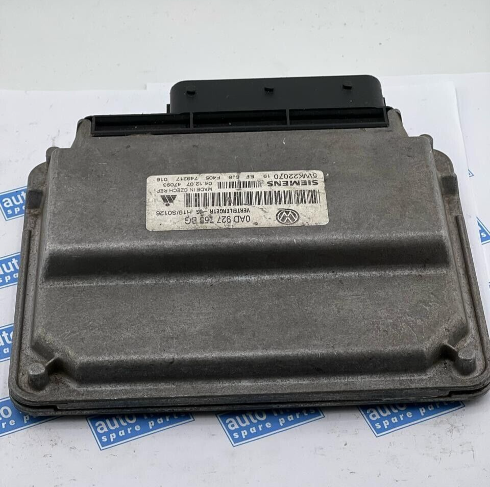 VOLKSWAGEN TOUAREG 0AD927755BG 5WK22070 Caja de cambios Control ECU Módulo Un...