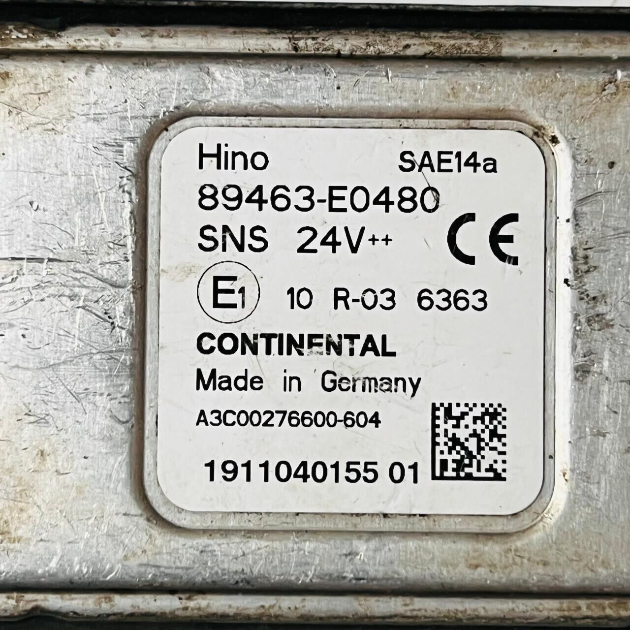 Hino Nox Sensor Control Circuit Unit - 89463-E0480 / A3C00276600-604