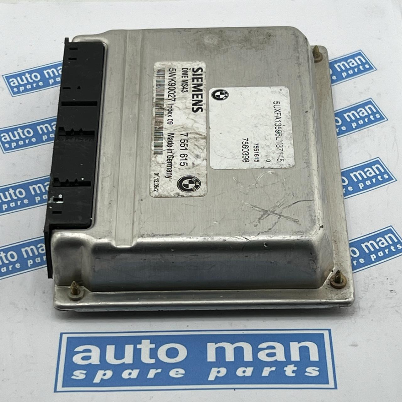 Ordinateur moteur BMW X5 3.0L 2002-2006 7560398 7551615 ECU Control Unit 5WK9...