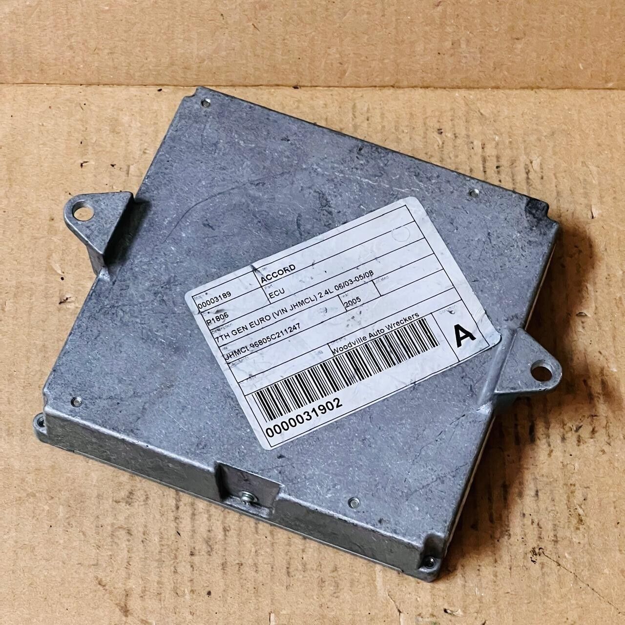 08-13 Honda Accord Fit Engine Control Unit ECU - 37820-RBB-Q53 / CY-EH2481A