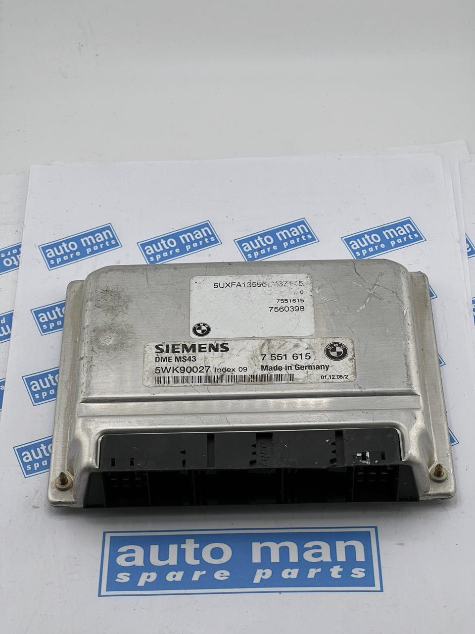 Ordinateur moteur BMW X5 3.0L 2002-2006 7560398 7551615 ECU Control Unit 5WK9...