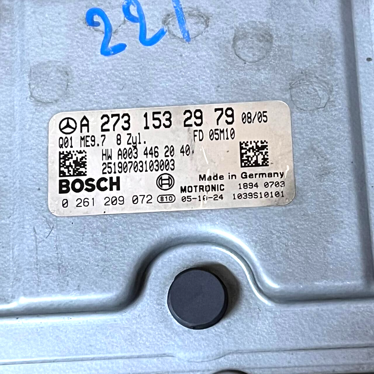 07-09 MERCEDES S550 MOTOR ORDENADOR CONTROL MÓDULO ECU A2731532979 OEM 026120...