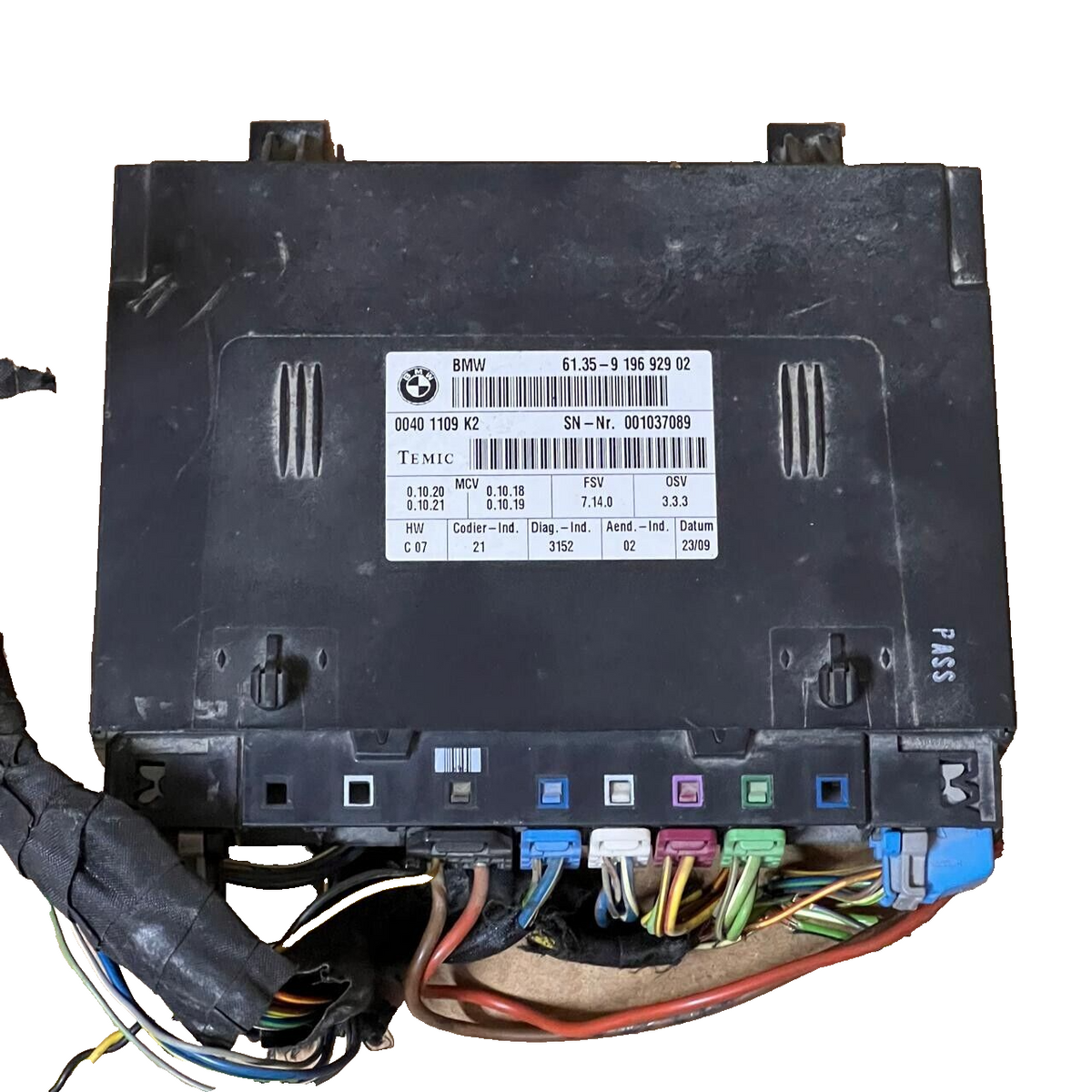 BMW 5 E60 E61 Other car control unit 61.35-9196929 02/001037089   61359196929