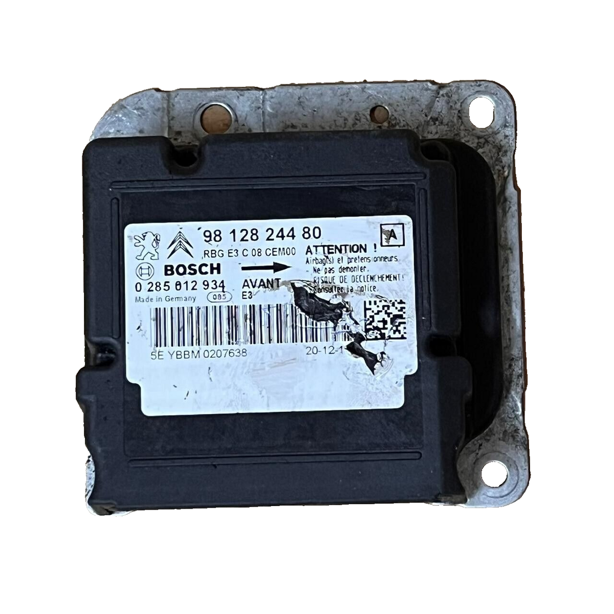 14-20 CITREON PEUGEOT  GENUINE Airbug Control Module - 9812824480 / 0285012934