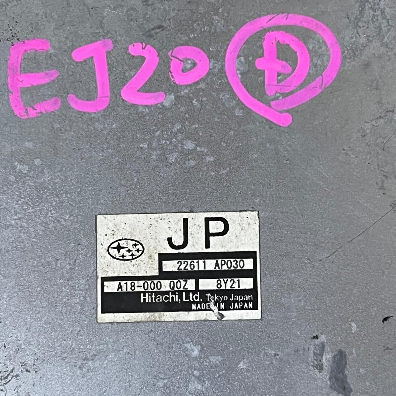 2008 SUBARU EXIGA YA5 Engine Control Unit ECU 22611 AP030 / A18-000 Q0Z / 8Y21