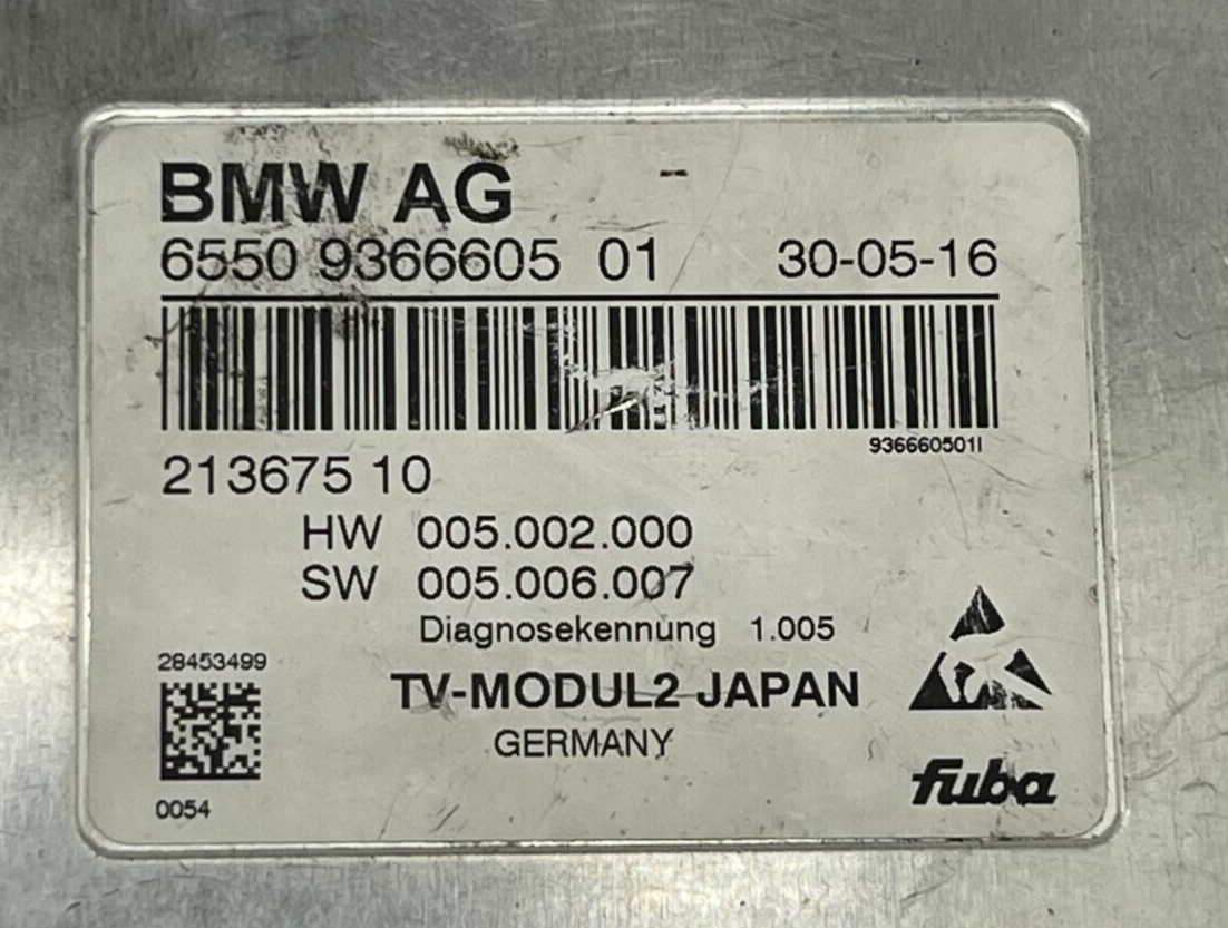 BMW 3 Series F30 4 Series F32 F33 F36 TV module JP 65509366605 9248592 9366605