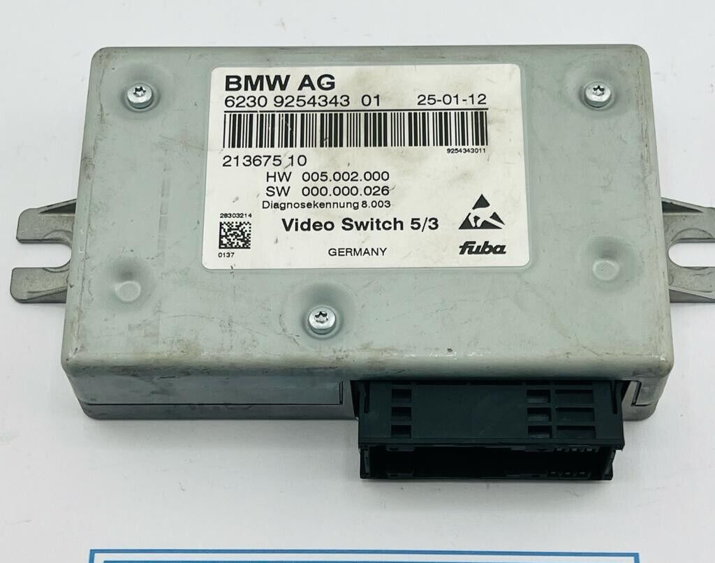 BMW F01 F02 F03 F04 F10 F11 F06 F07 F12 F13 VIDEO SWITCH ECU 9254343