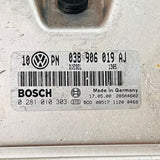 2000-2005 Volkswagen Passat Engine Control Unit ECU - 038906019AJ / 0281010303